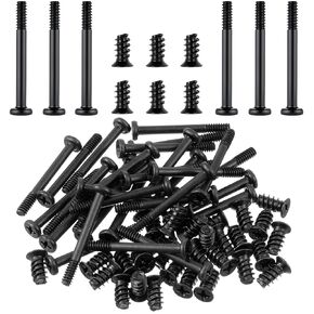 60 PCS pc Fan Screws, Computer Cooling Fan Mount Screws Case Fans Screw Long Short Kit PC Radiator Mount Screw Computer Chassis Fans Components #6-32x30mm 30PCS / M5x10mm 30PCS