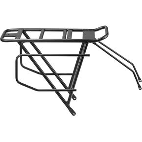 Rambo Bikes Aluminum Bike Rack - Heavy-Duty, Extra-Large Rear Bike Rack for Fat Tire Bikes - 40lbs Maximum Capacity, Lightweight 6061 Aluminum Alloy Frame - Easy to Install on Electric Bikes