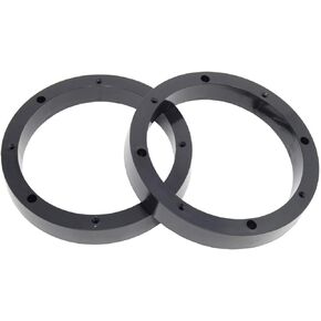 1 Pair 8.5" Plastic Speaker Spacer Rings - Subwoofer Mid Range Custom Installation Mounting Adapter