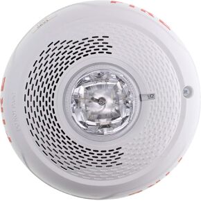 System Sensor SPSCWL Ceiling Mount Speaker Strobe, Clear Lens, White