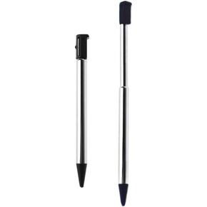 FPC 2x Black Metal Retractable Extendable 3DS Compatible Stylus Pens