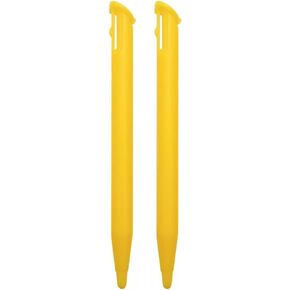 2x Yellow Replacement Touch Screen Stylus Pens, Compatible with Nintendo NEW 2DS XL consoles (NEW Flip lid version)