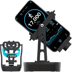 Rechargeable Phone Swing Device with Timer, Adjustable Speed, Two Swing Positions, Walker, Automatically get 3000-12000 Steps Per Hour, 1200 mAh Battery