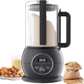 50oz Nut Milk Maker Machine, 8 in 1 Soy Milk Maker Machine with Delay Start, Almond Milk, Homemade Soy Milk, Plant Based Milks, Oat Milk, Coconut, Juice, Keep Warm (Grey)