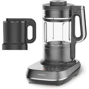 Joydeem Soymilk Maker Machine, Heated Blender with Grind Cup, Low Noise Variable Frequency Brushless Motor, 1.75L Capacity, Black, JD-B1Pro