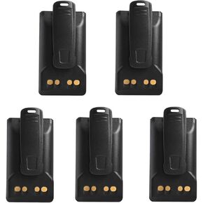 5 Pack FNB-V134 FNB-V134LI 2600mAh Battery Replacement for VX-260 VX-261 EVX-261 VX-264 VX-450 VX-451 VX-454 VX-459 EVX-530 EVX-531 EVX-534 EVX-539 Portable Radio with Belt Clip
