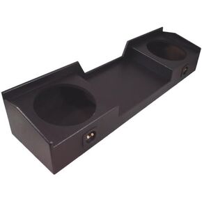 American Sound Connection Compatible with Chevy Silverado or GMC Sierra Full Size Extended Cab Truck 1999-2006 Dual 12" Subwoofer Sub Box Speaker Enclosure - Armor Coated