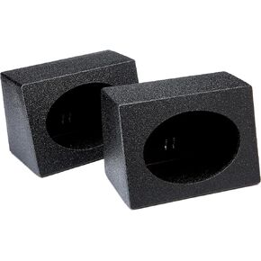 American Sound Connection Universal 6x9 Full Range Wedge Angle Speaker Box Enclosure Pair - Rhino Coated
