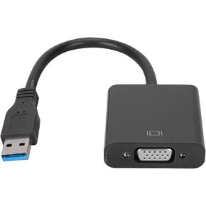 USB 3.0 to VGA, USB 2.0/3.0 Port 5 Volts PP (TTL) USB 3.0 to VGA Adapter, for Win 7/8 System (White)