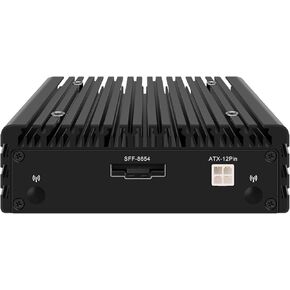 Hunsn Mini PC ، NAS Computer ، جهاز تخزين شبكة الخادم المنزلي ، Truenas ، دعم unraid ، i3 n305 ، nj04 ، 2 x lan ، hdmi ، dp ، sff8654 DIY لـ Outsid