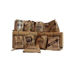 Food Dude 82nd Military MRE Surplus - 2026 Inspection - Meals Ready to Eat Military Meals with Heater Packs - 1250 Calories per MRE Full Meals - A and B Cases 24 COMBO Emergency Food