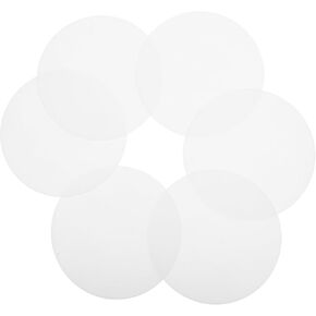 PRETYZOOM 6Pcs LED Light Diffuser Shade Round Plastic Downlight Covers for Soft Illumination Easy Installation Ceiling Lamp Diffusion Plates