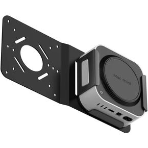 Metal Mount for Mac mini M4 VESA Monitor Arm Extension Plate Accessory Compatible with 75x75/100x100mm Holes