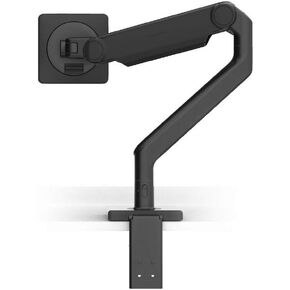 Humanscale M2.1 Adjustable Monitor Arm with Two-Piece Clamp Mount with Base - Silver M21CMSBTB