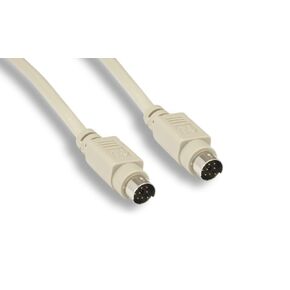 Kentek 10 أقدام قدم Mini Din8 كابل كابل 28 AWG مصبوب مسلسل RS-232 MDIN 8 دبوس الذكور إلى الذكور M/M للجهاز المحيطي