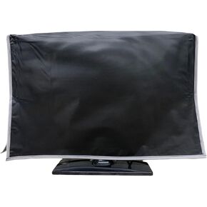 Black Nylon Monitor Cover, Waterproof, Fits 24-inch LED/LCD Monitors, Dimensions 23''W x 3''D x 16''H