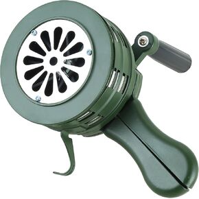 NATGAI Portable 110dB Hand Crank Air Raid Siren | Hand Loud Crank, Tornado Siren, Loud Siren, Hand Crank Siren with Aluminum Alloy Crank for Safety & Protection
