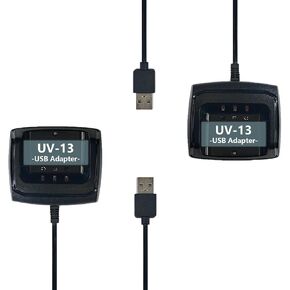 2 Pack BAOFENG UV-13 Charger Base USB Charging for UV-13 Pro V2 Radio Accessories DC8.4V for TYT UV88 UV99 Walkie Talkies P15UV Charger Dock