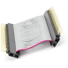 CABLESONLINE.COM ATLANTIC COMPUTERTECH 1in IDE 44-Pin Male/Male Gender Changer Ribbon Cable (FI-G41)