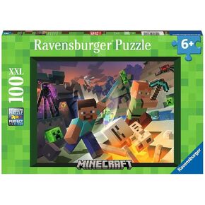 Ravensburger Monster Minecraft 100 Piece XXL Jigsaw Puzzle for Kids - 13333 - Every Piece is Unique, Pieces Fit Together Perfectly