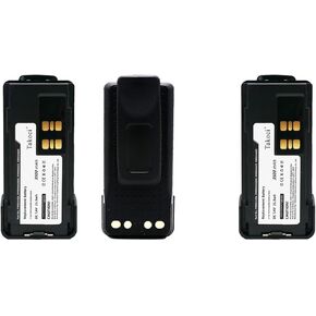 3PCS 3500mAh PMNN4491, PMNN4491B, PMNN4493, PMNN4543, PMNN4543A, PMNN4544, PMNN4544A Replacement Battery for XPR7350, XPR7350e, XPR7380, XPR7380e, XPR7500, XPR7550, XPR7550e, XPR7580/e Li-ion 7.4V
