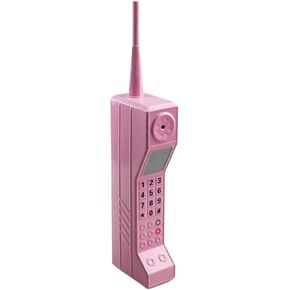 Retro Brick Cell Phone Ornament, Retro 80s 90s Brick Props Phone Ornament Cellular Model for Simulation Photographic, Old Fashioned Pagers Beepers Model for Party Decorations Home Stage Decor (Pink)