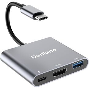 USB C إلى محول HDMI 4K@60Hz ، محول USBC Digital AV Multiport مع شحن سريع USB 3.0 و 100W ، النوع C إلى محول HDMI لجهاز iPad/Mac/MacBook ، HUB USB-C المحمول لـ Dell/Lenovo/Samsung ...