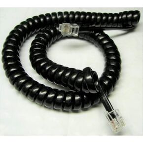 Avaya 9 Ft. Black Handset Cord for Partner 6, 6D, 18, 18D, 18D Series 2, 34D, 34D Series 2 Phones