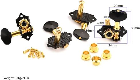 Saddle Bridge Tuning Pegs Bronze Combo Kits Parts Control Knobs Strap Locks Wrenches Screws Washers for 3 String Cigar Box Guitar in Saudi Arabia