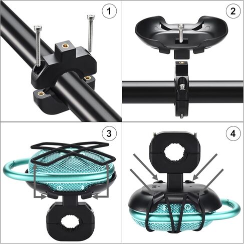 Bicycle Mount for JBL Clip 5, Bike Speaker Mounting Bracket Compatible with JBL Clip 4, Elastic Silicone Mesh Holder Stand Bike Accessories for Outdoor Riding in Saudi Arabia