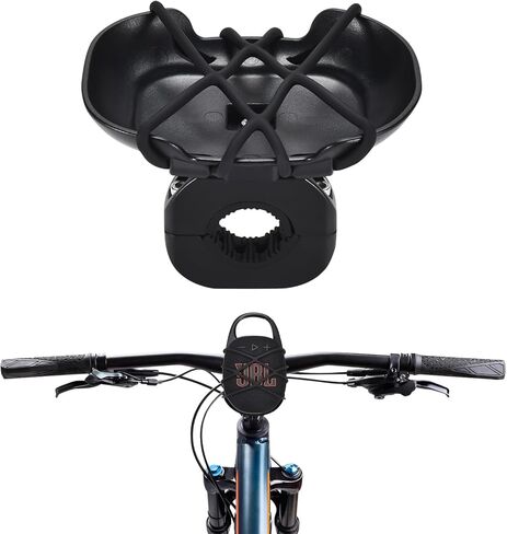 Bicycle Mount for JBL Clip 5, Bike Speaker Mounting Bracket Compatible with JBL Clip 4, Elastic Silicone Mesh Holder Stand Bike Accessories for Outdoor Riding in Saudi Arabia