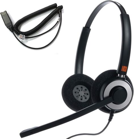 IPD IPH-165 Phone Headset with Noise Cancelling Microphone for Office and Call Center-Compatible with Avaya 1608 1616 9601 9608 9611 9611G 9620 9621 9630 9631 9640 9641 9650 9670 J139 J159 J169 J179 in Saudi Arabia