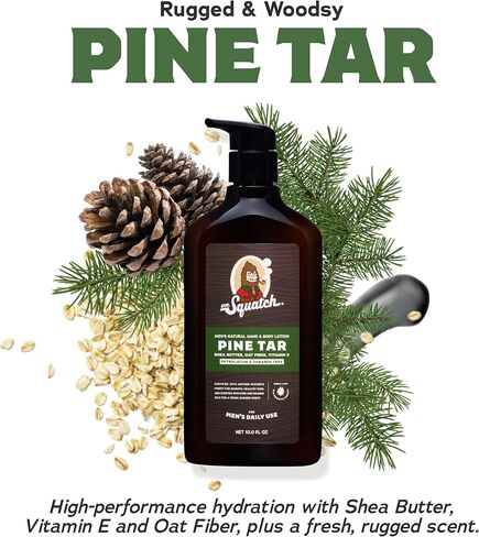 دكتور سترايش غسول اليد والجسم الطبيعي للرجال - مصنوع من زبدة الشيا ، وزيت جوز الهند ، وفيتامين E للترطيب على مدار 24 ساعة - القطران الصنوبر (10 أوقية ، 2 حزمة) in Kuwait