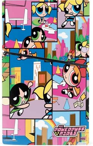 Skinit Decal Gaming Skin Compatible with PS5 Slim Digital Edition Bundle - Officially Licensed Cartoon Network Powerpuff Girls Patches Design in Saudi Arabia