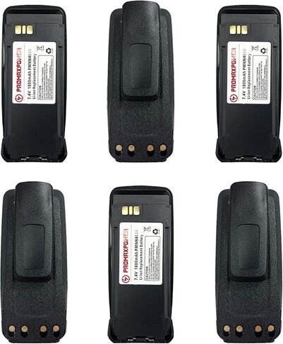 Promaxpower Radio-I-Way 1800mah Li-ion بطارية لـ Motorola PMNN4066 XPR6350 XPR6550 DGP4150 (6 حزم) in Kuwait
