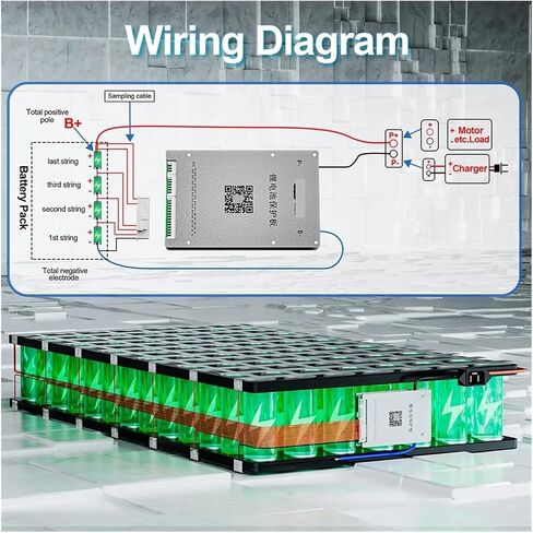 3S ~ 8S LIFEPO4 بطارية 8S 24V 200A مع توازن نشط 1A 2A مع BT CAN RS485 NTC (2 بوصة LCD) in Saudi Arabia