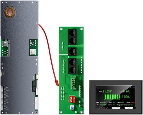Inverter with 4.3" Display 8S-16S 100A-200A 8S-16S Lifepo4 Li-ion LTO Home Energy Storage Active Balancer(JK-PB2A16S20PX4.3) in Saudi Arabia