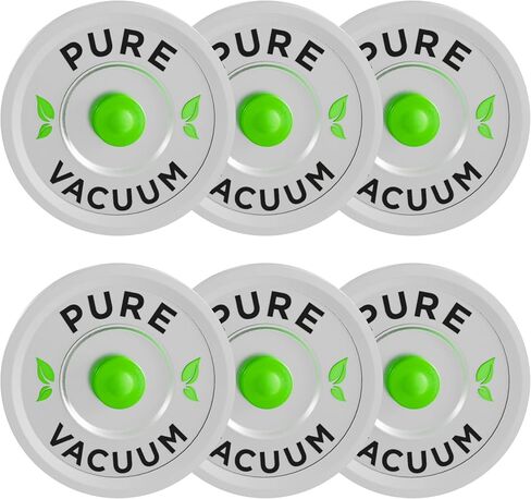 PURE MVP Mason Jar Vacuum Sealer Kit | 3X Faster & 8X the Vacuum of Electric | Premium Handheld High-Suction Vacuum Sealer for Jars | Perfect Seal for Juice, Smoothies, Food for Maximum Freshness in Saudi Arabia