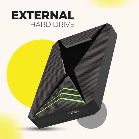 محرك الأقراص الثابتة الخارجي 1 تيرابايت محمول USB 3.0 HDD خارجي مع RGB Light-محرك تخزين بيانات نقل البيانات عالي السرعة متوافق مع PS3 ، PS4 ، PS5 ، سطح المكتب ، الكمبيوتر المحمول ، لوحات الألعاب ، والمزيد in Kuwait