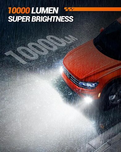 5202 مصابيح ضباب LED أو DRL، 6000 لومن 6000k 400% سطوع أبيض بديل ضوء الضباب للسيارات/الشاحنات، 5201 PS19W مصابيح ضباب خفيفة، غير قطبية، حزمة من 2 in Saudi Arabia