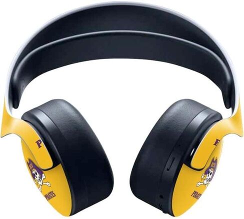 Skinit Decal Gaming Skin Compatible with Pulse 3D Wireless Headset for PS5 - Officially Licensed East Carolina University ECU Pirates Logo Yellow Design in Kuwait