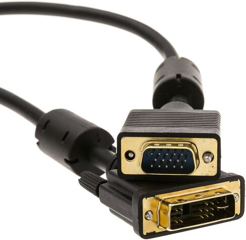 CableWholesale 10 أقدام DVI-A إلى Cable VGA (تمثيلي) ، أسود ، DVI-A ذكر إلى HD15 ذكر ، DVI إلى VGA مراقبة كابل ، 3 أمتار in Kuwait