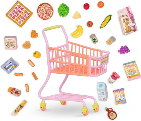 Glitter Girls by Battat – Donut Delivery Scooter – Toy Car, Bike, and Vehicle Accessories for 14-inch Dolls – Ages 3 and Up (GG57020C1Z) , Pink in Kuwait