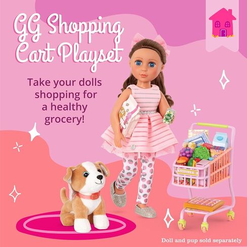 Glitter Girls by Battat – Donut Delivery Scooter – Toy Car, Bike, and Vehicle Accessories for 14-inch Dolls – Ages 3 and Up (GG57020C1Z) , Pink in Kuwait