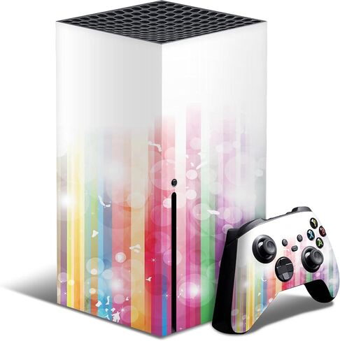 Purple Blue and Pink Cloud Galaxy Full-Body Cover Wrap Vinyl Decal Skin Kit Compatible with The New Microsoft Xbox Series X + Controller in Kuwait