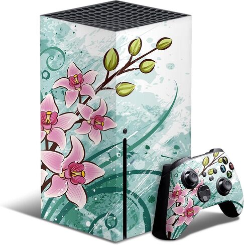 Purple Blue and Pink Cloud Galaxy Full-Body Cover Wrap Vinyl Decal Skin Kit Compatible with The New Microsoft Xbox Series X + Controller in Kuwait
