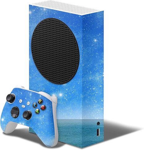 Purple Blue and Pink Cloud Galaxy Full-Body Cover Wrap Vinyl Decal Skin Kit Compatible with The New Microsoft Xbox Series X + Controller in Kuwait