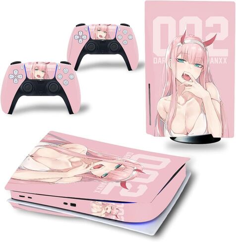 Full Set Skins Compatible with Ps-5 Disc Version,Protective Stickers for Ps-5 Disc Edition Console Controllers (3) in Saudi Arabia