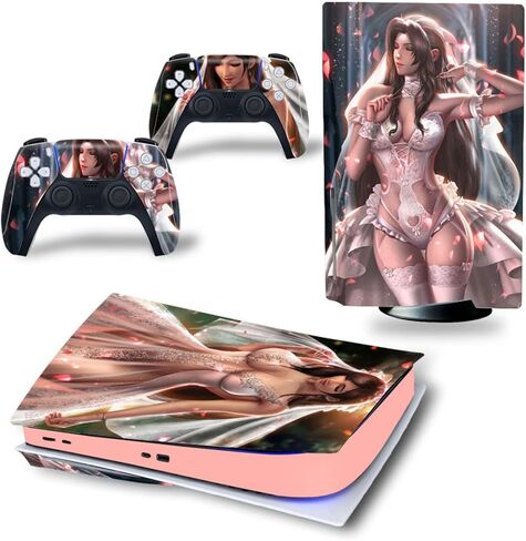 Full Set Skins Compatible with Ps-5 Disc Version,Protective Stickers for Ps-5 Disc Edition Console Controllers (3) in Saudi Arabia