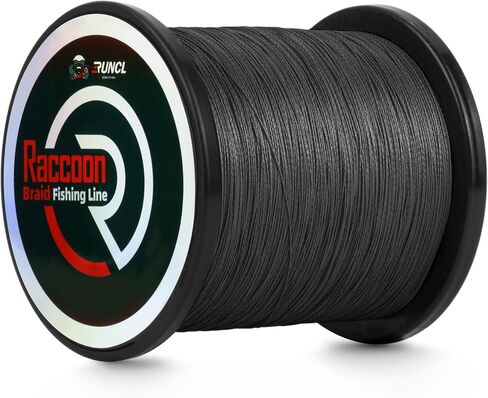 RUNCL Upgraded Braided Fishing Line, Colorfast Fishing Line Braid for Bass, Trout, Crappie, Ultra Strong Braid for Saltwater Freshwater, Abrasion Resistant, Zero Stretch, 6-80lb, 150/300/500/1000Yds in Kuwait
